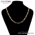 44754 Xuping Gros bijoux 18k plaqué or simple style chaîne colliers